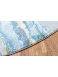 Makanza Blue Circle Rug - Thumbnail - 3