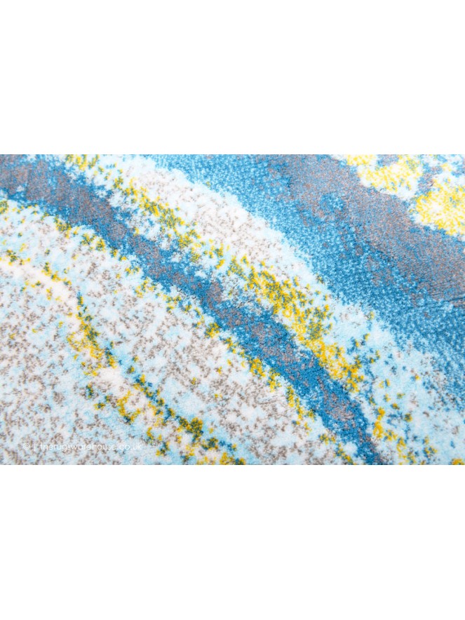 Makanza Blue Circle Rug - 6