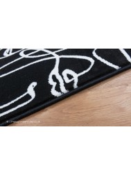 Faces Black White Rug - Thumbnail - 4