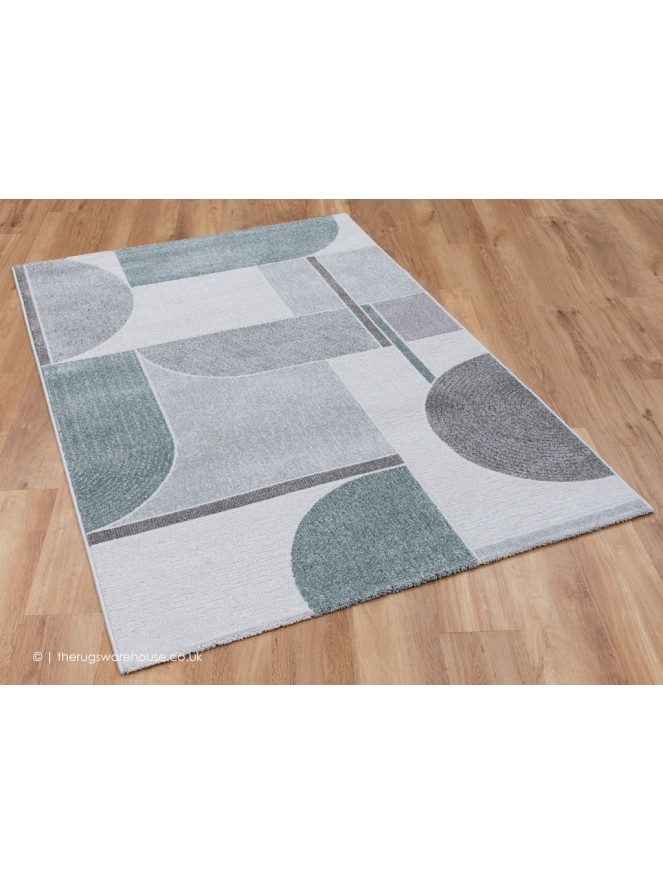 Lagoon Grey Teal Rug - 3