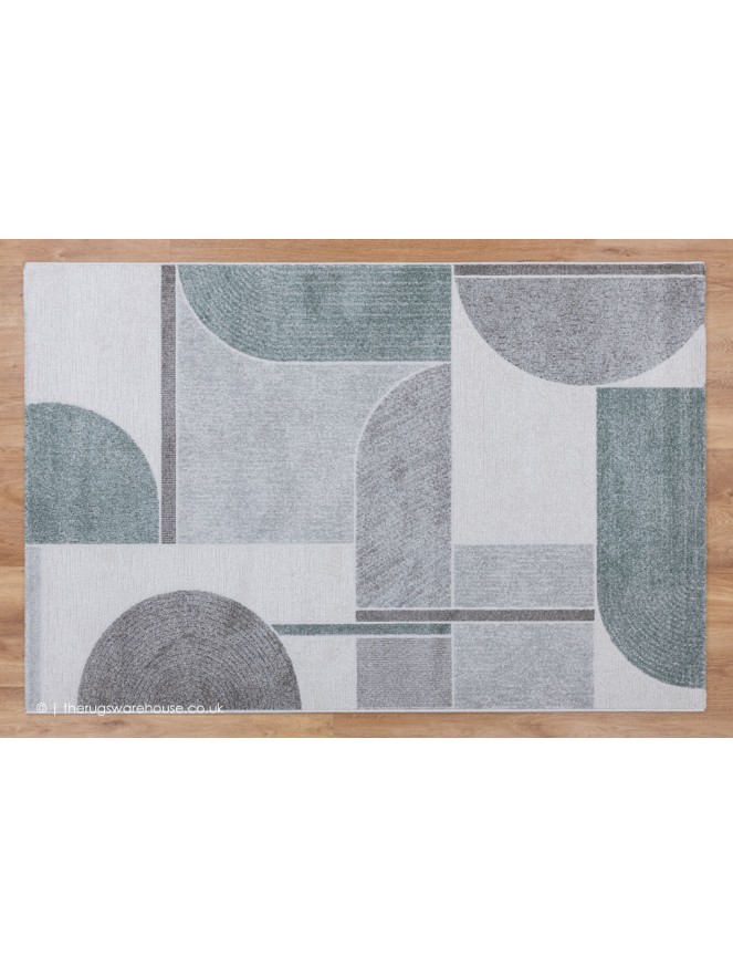 Lagoon Grey Teal Rug - 8