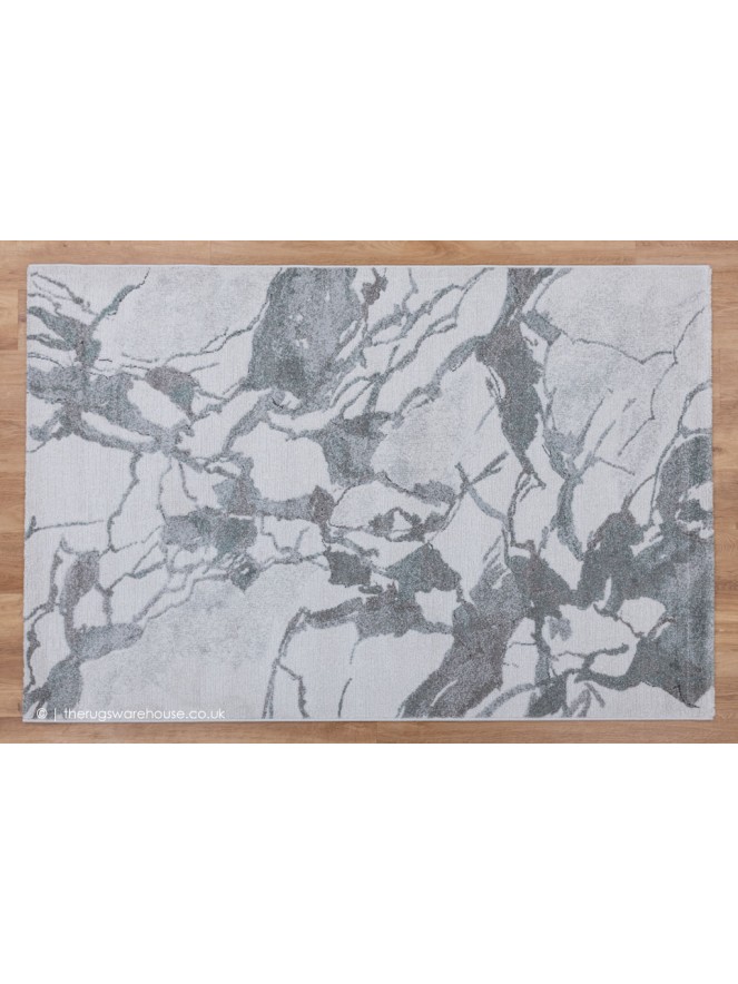 Rotondo Grey Teal Rug - 7