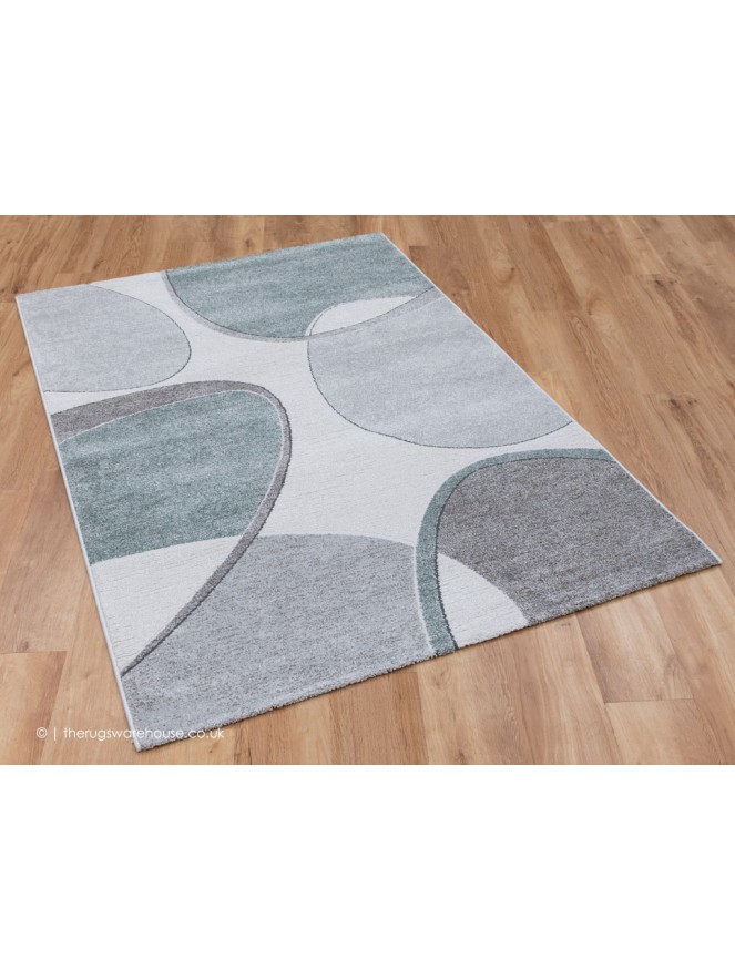 Tango Grey Teal Rug - 3