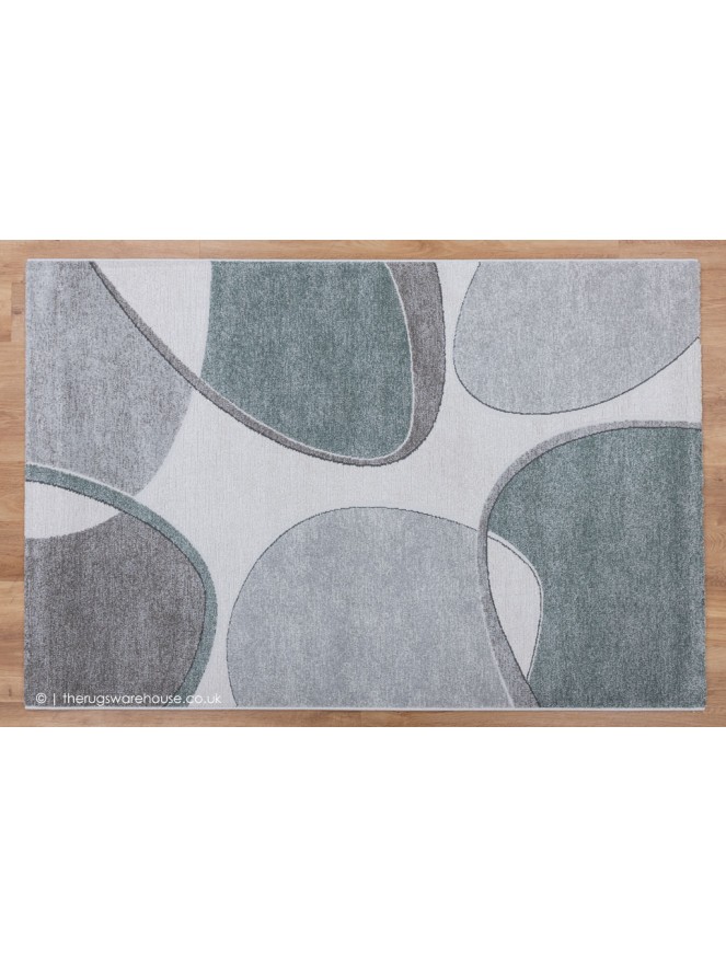 Tango Grey Teal Rug - 8