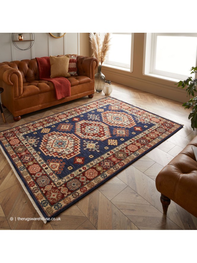 Nomad 751B Blue Multi Rug - 2