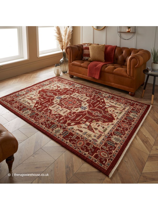 Nomad 1801X Red Cream Rug - 2