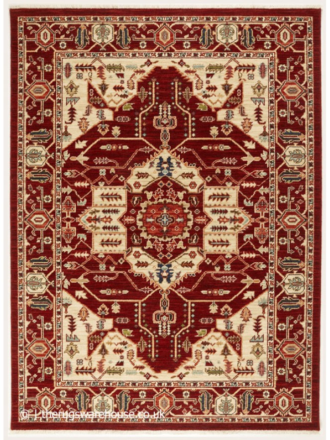 Nomad 1801X Red Cream Rug - 8