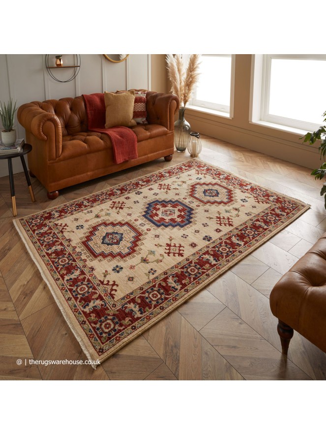 Nomad 5561J Cream Red Rug - 2