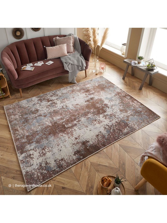 Astro Distressed Purple Rug - 2