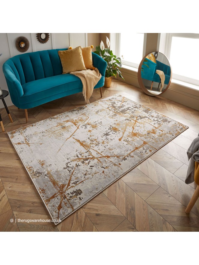 Astro Fleck Ochre Rug - 2