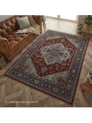 Sarouk 1144R Red Rug - Thumbnail - 2