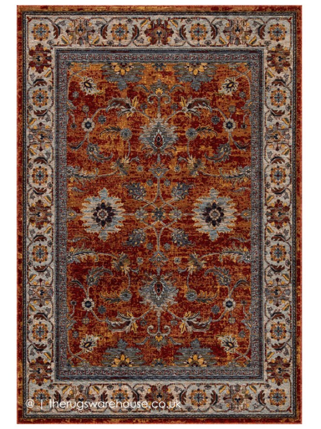 Sarouk 53R Terra Rug - 7