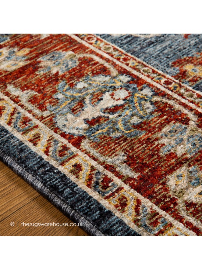 Sarouk 5096B Blue Red Rug - 4