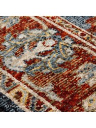 Sarouk 5096B Blue Red Rug - Thumbnail - 5