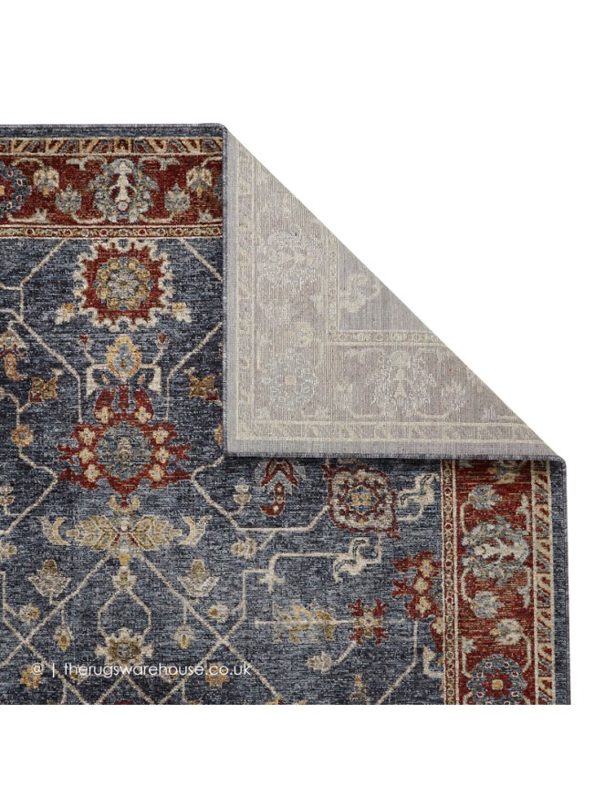 Sarouk 5096B Blue Red Rug - 6