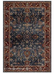 Sarouk 5096B Blue Red Rug - Thumbnail - 7