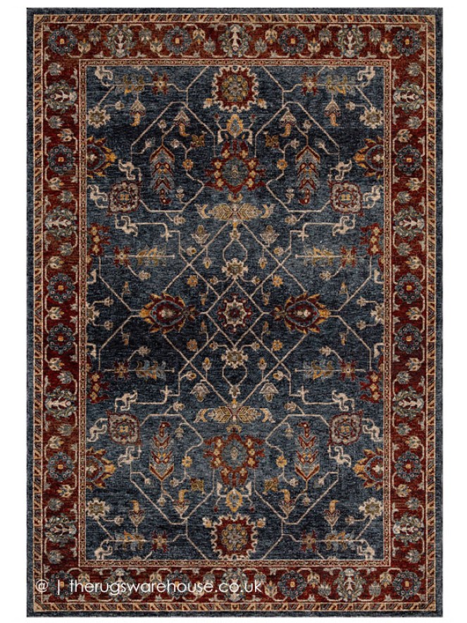 Sarouk 5096 Blue Red Rug by Oriental Weavers, Free UK Delivery Online at The  Rugs Warehouse