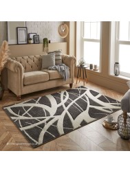 Portland Swirl Charcoal Rug - Thumbnail - 2