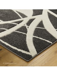 Portland Swirl Charcoal Rug - Thumbnail - 4