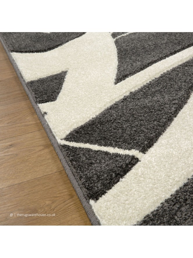 Portland Swirl Charcoal Rug - 5