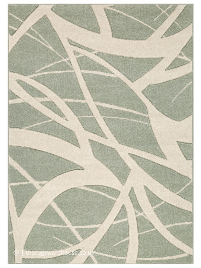 Portland Swirl Mint Rug - 8