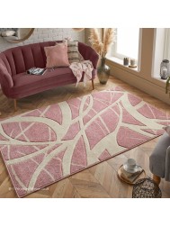 Portland Swirl Pink Rug - Thumbnail - 2