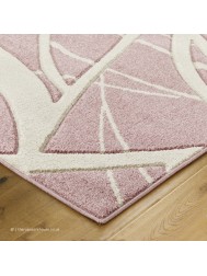 Portland Swirl Pink Rug - Thumbnail - 4