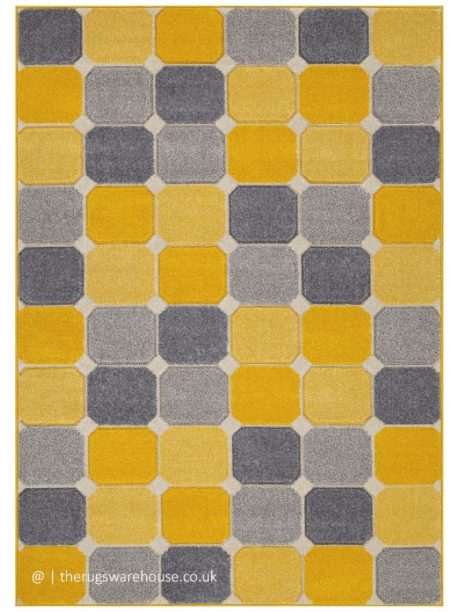 Portland Bloxs Yellow Rug - 8