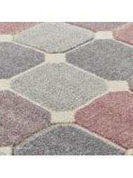 Portland Bloxs Pink Rug - Thumbnail - 5