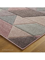 Portland Triangles Pink Rug - Thumbnail - 4