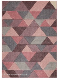 Portland Triangles Pink Rug - Thumbnail - 8