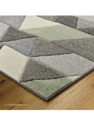 Portland Triangles Mint Rug - Thumbnail - 4