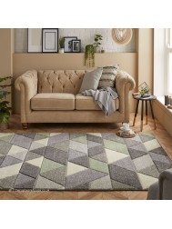 Portland Triangles Mint Rug - Thumbnail - 2