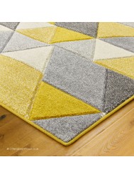 Portland Triangles Yellow Rug - Thumbnail - 4