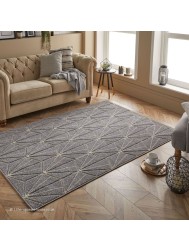 Portland Hex Grey Rug - Thumbnail - 2