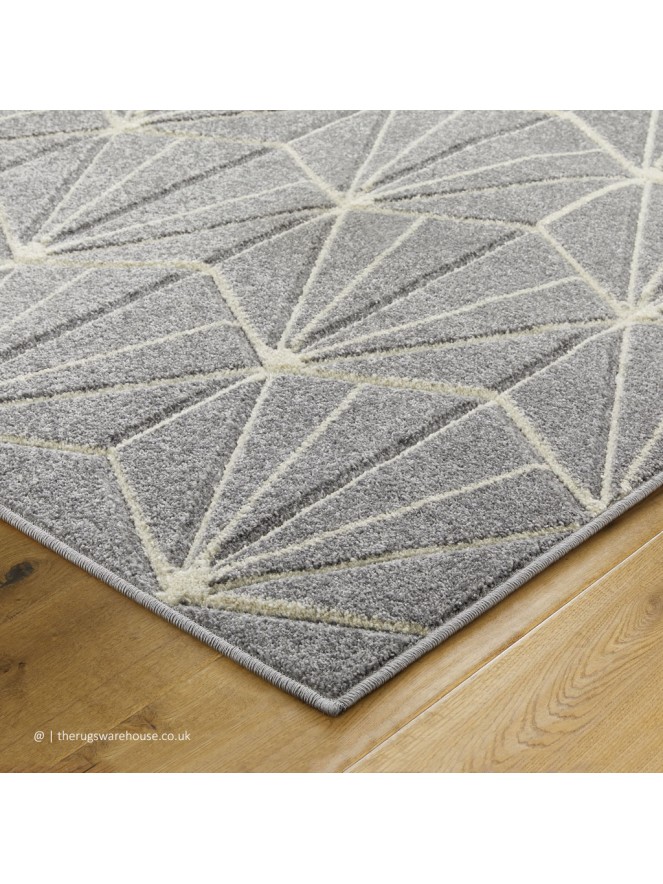 Portland Hex Grey Rug - 4