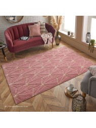 Portland Hex Pink Rug - Thumbnail - 2