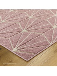 Portland Hex Pink Rug - Thumbnail - 4