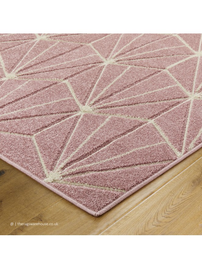 Portland Hex Pink Rug - 4