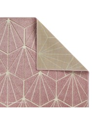 Portland Hex Pink Rug - Thumbnail - 7