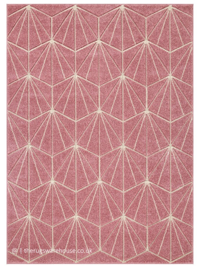 Portland Hex Pink Rug - 8