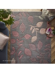 Portland Leaves Pink Rug - Thumbnail - 2