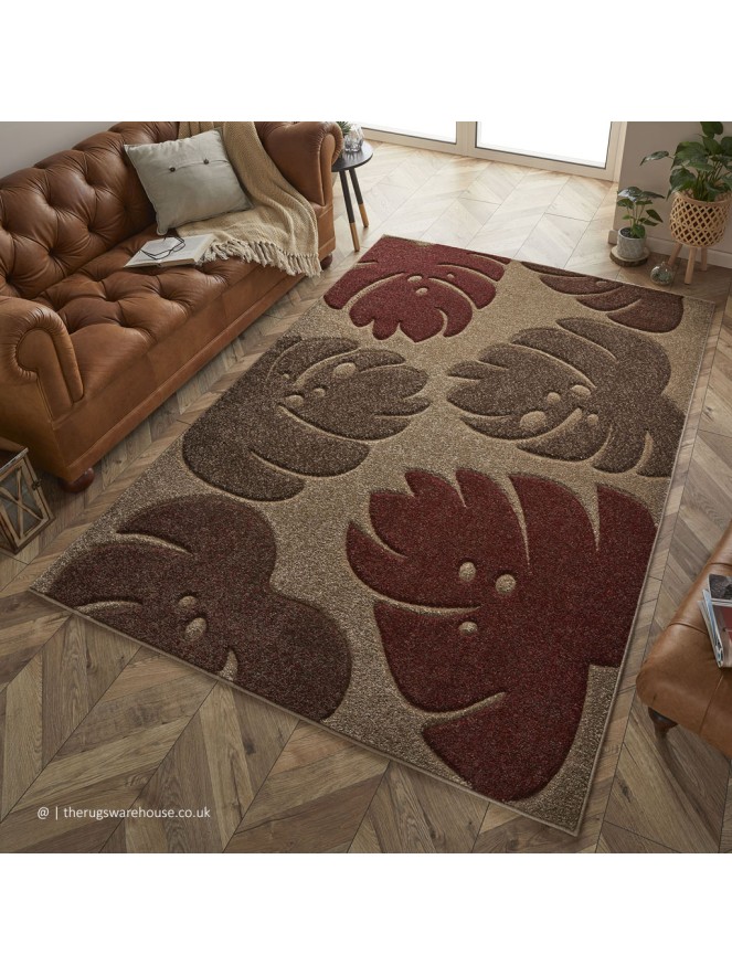 Portland Leaf Beige Rug - 2