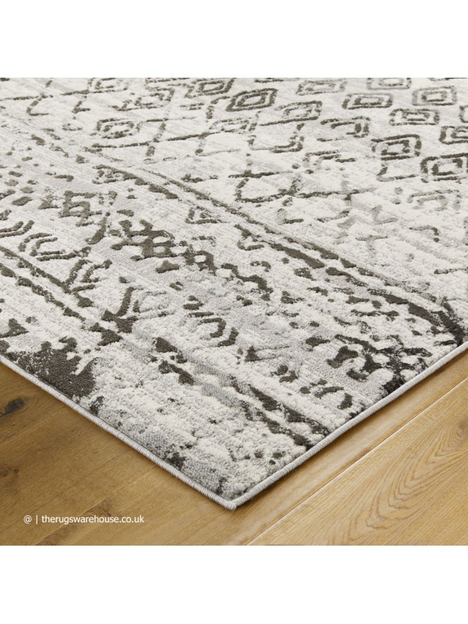 Vinci Distressed Grey Rug - 5