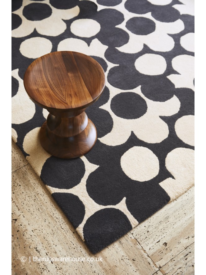 Puzzle Flower Slate Rug - 3