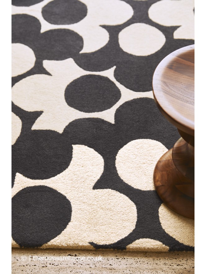 Puzzle Flower Slate Rug - 4