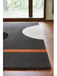 Geo Flower Graphite Rug - Thumbnail - 3