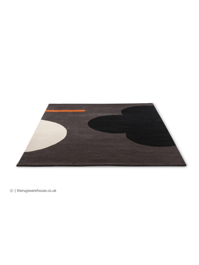 Geo Flower Graphite Rug - 7