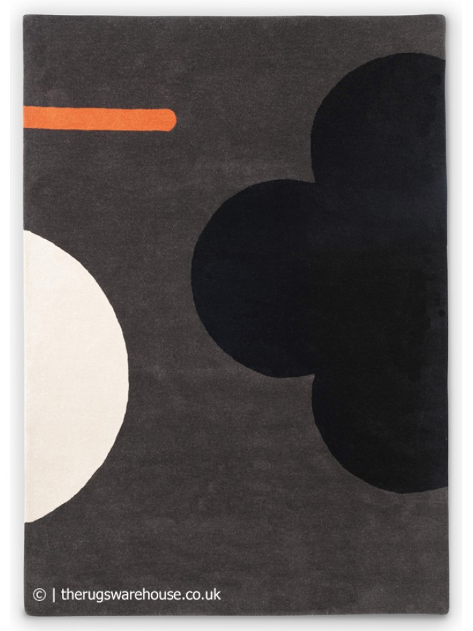 Geo Flower Graphite Rug - 8