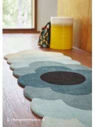 Optical Flower Teal Runner - Thumbnail - 2